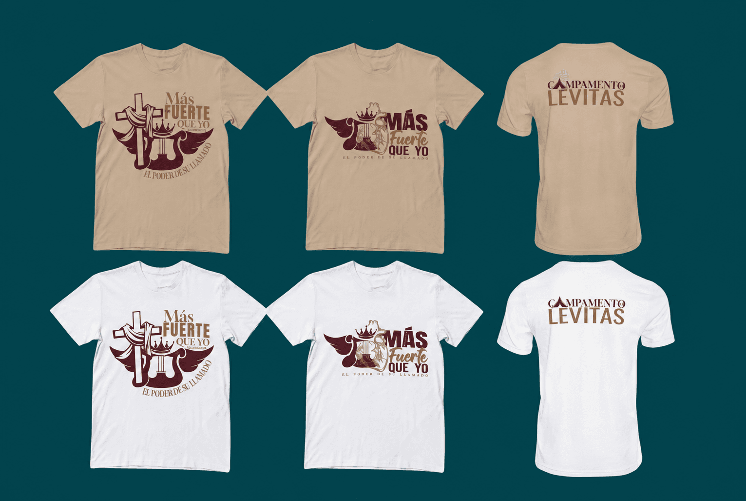 Modelos beige y blancos de las camisas oficiales de Levitas